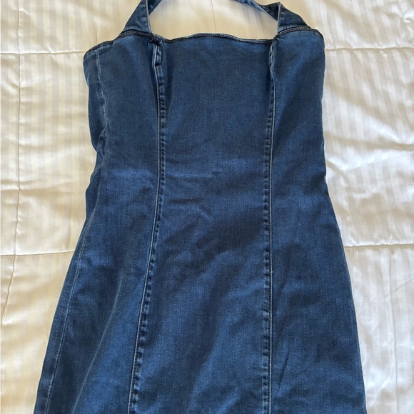 Reformation Evita Sleeveless Denim Midi Dress NWT brand new - Picture 6 of 16